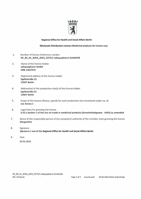 Großhandelserlaubnis, PDF